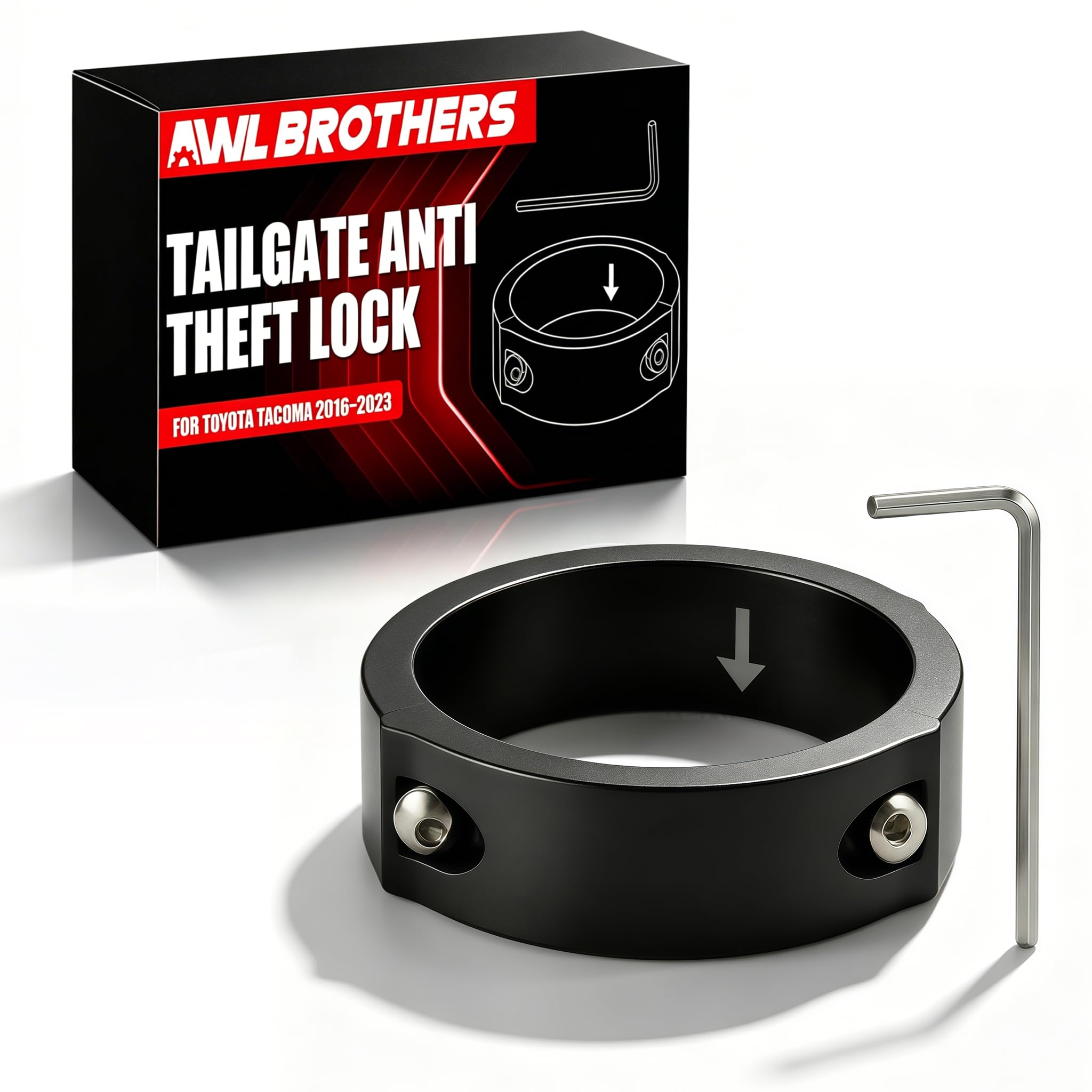 Verrou antivol pour Toyota Tacoma haute sécurité en aluminium CNC robuste