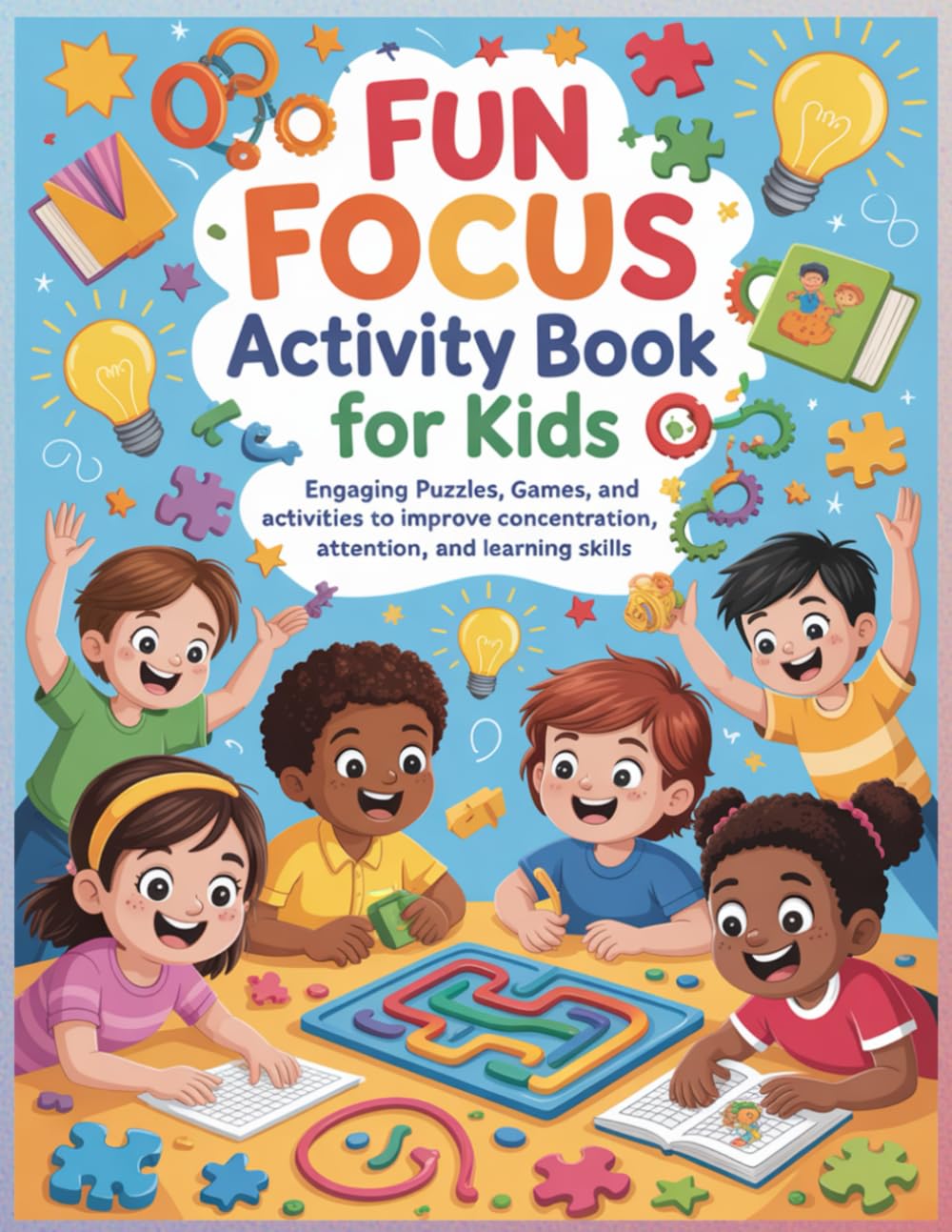 Fun Focus Activity Book: Engaging Puzzles, Games, and activities to improve concentration, attention, and learning skills (Smart Start Learning Series)