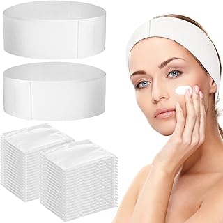 Yopay Paquete de 100 diademas faciales desech...