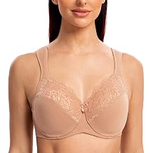 MELENECA Light Bra, Gorgeous Lace Bra, Ultra Soft Wire Bra, Bust-Up, Girls