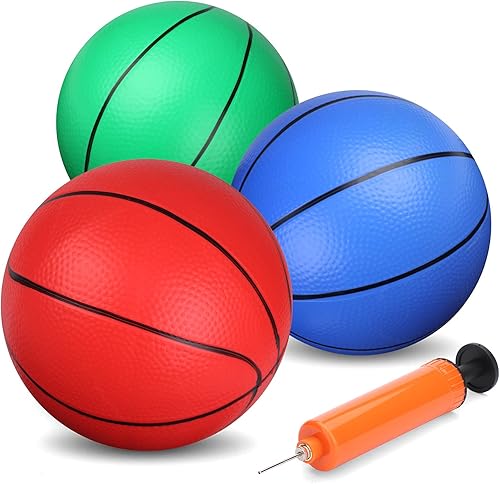 Mini baloncesto de 5 pulgadas para mini aro de baloncesto, pequeño repuesto para aro de baloncesto sobre la puerta, pelotas de baloncesto de PVC