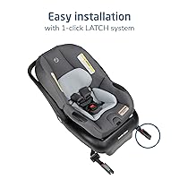 Vista 6 de Maxi-Cosi Mico Pro - Asiento de automóvil para bebé, asiento de viaje para bebé con base ajustable, listo para cochecito, pestillo de fácil