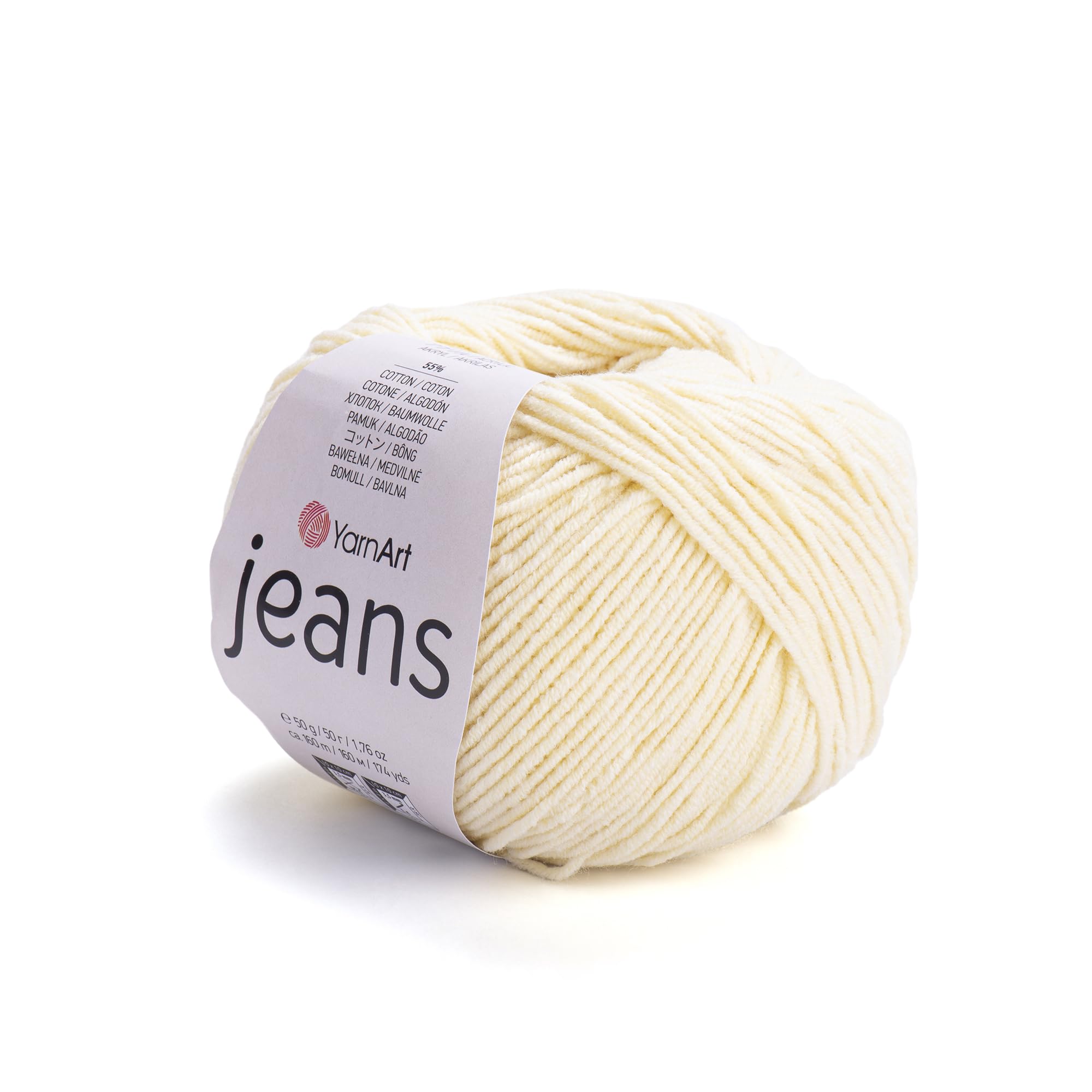 Yarn Art YarnArt Jeans Sport Yarn 55% Cotton 45% Acrylic 1 Skein/Ball 50 gr 174 yds Cotton Yarn Knitting Yarn Soft Yarn amigurumi Cotton Yarn (86) — image 1