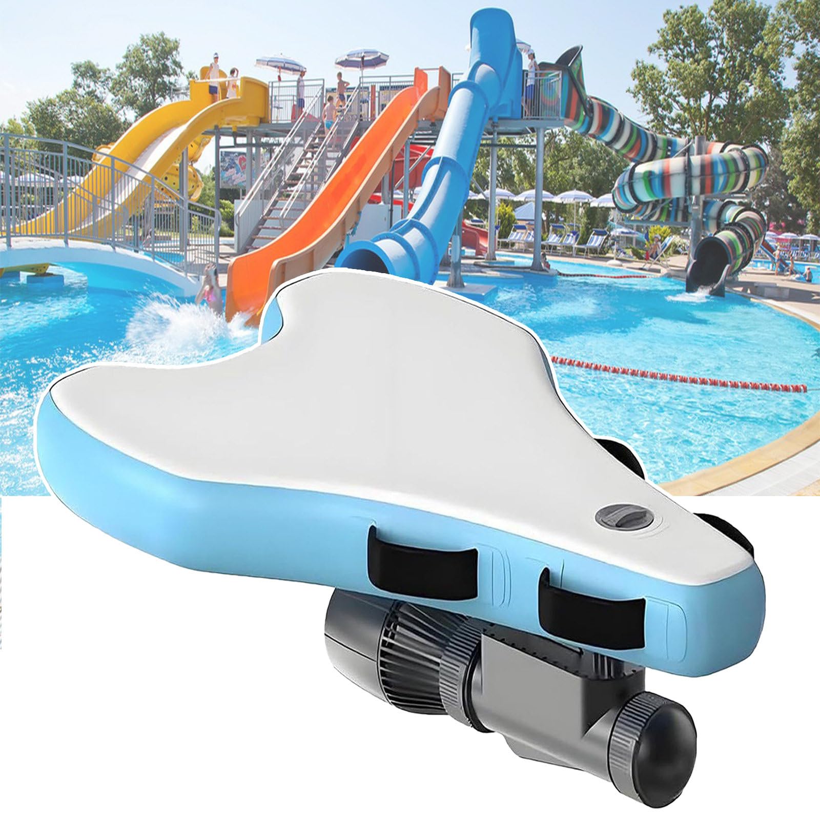 GYKOZY 500W Electric Underwater Scooter + Bodyboard,10000mAh Rechargeable Battery,3-10km/H,Idear for Swimming, Kayaking