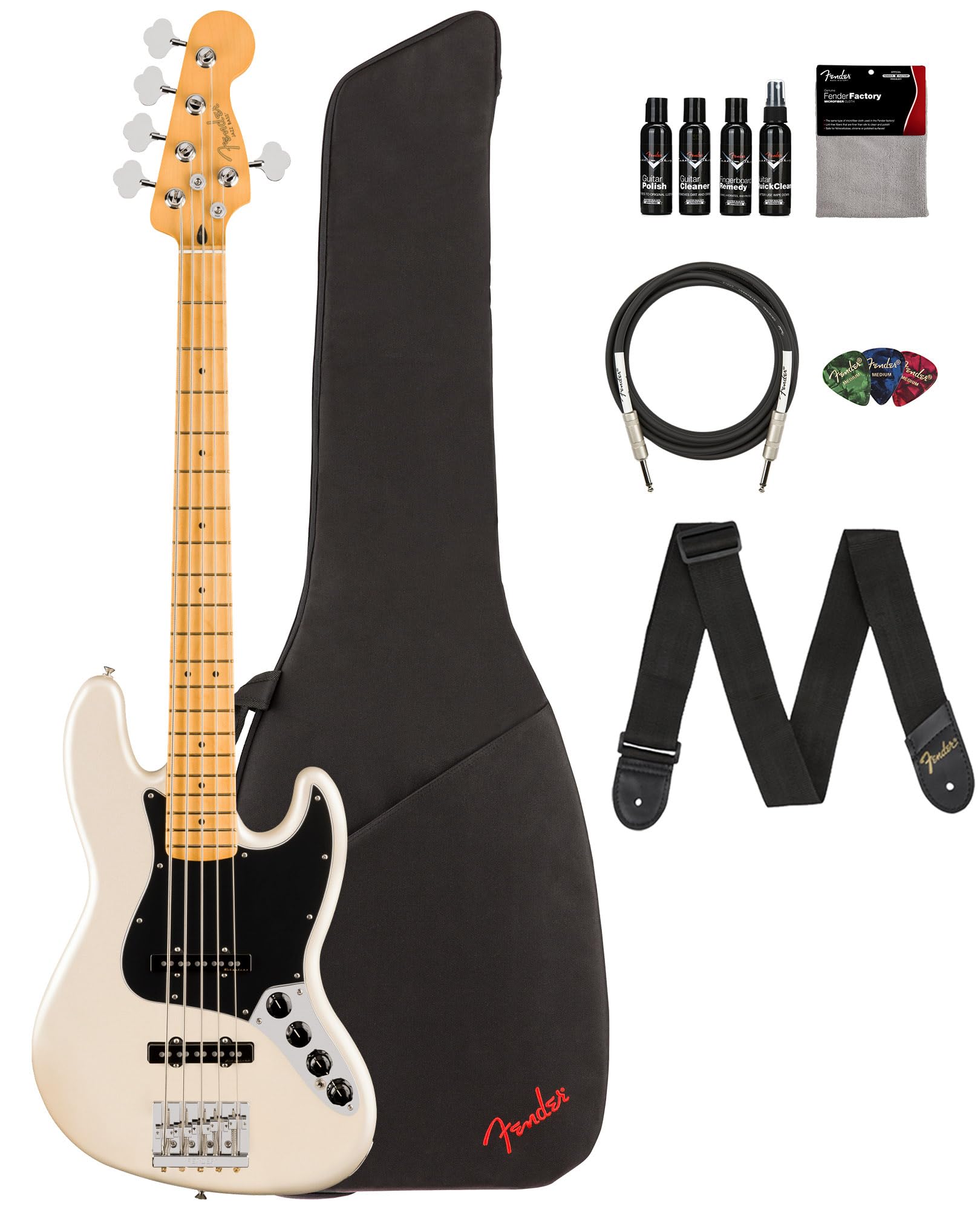 Amazon.com: Fender Player II Modified Active Jazz Bass V - Olympic