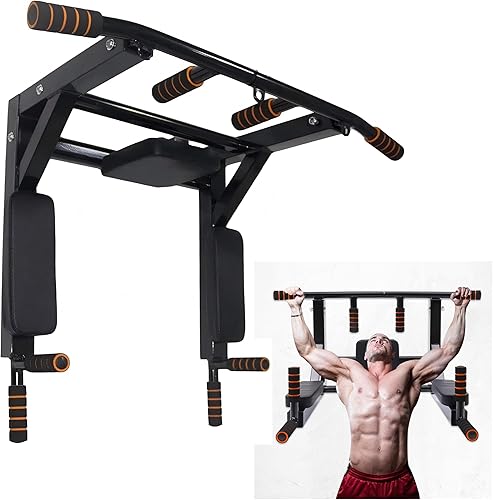 Barra de dominadas montada en la pared para entrenamiento de gimnasio en casa, juego de torre eléctrica, equipo de entrenamiento, soporte de