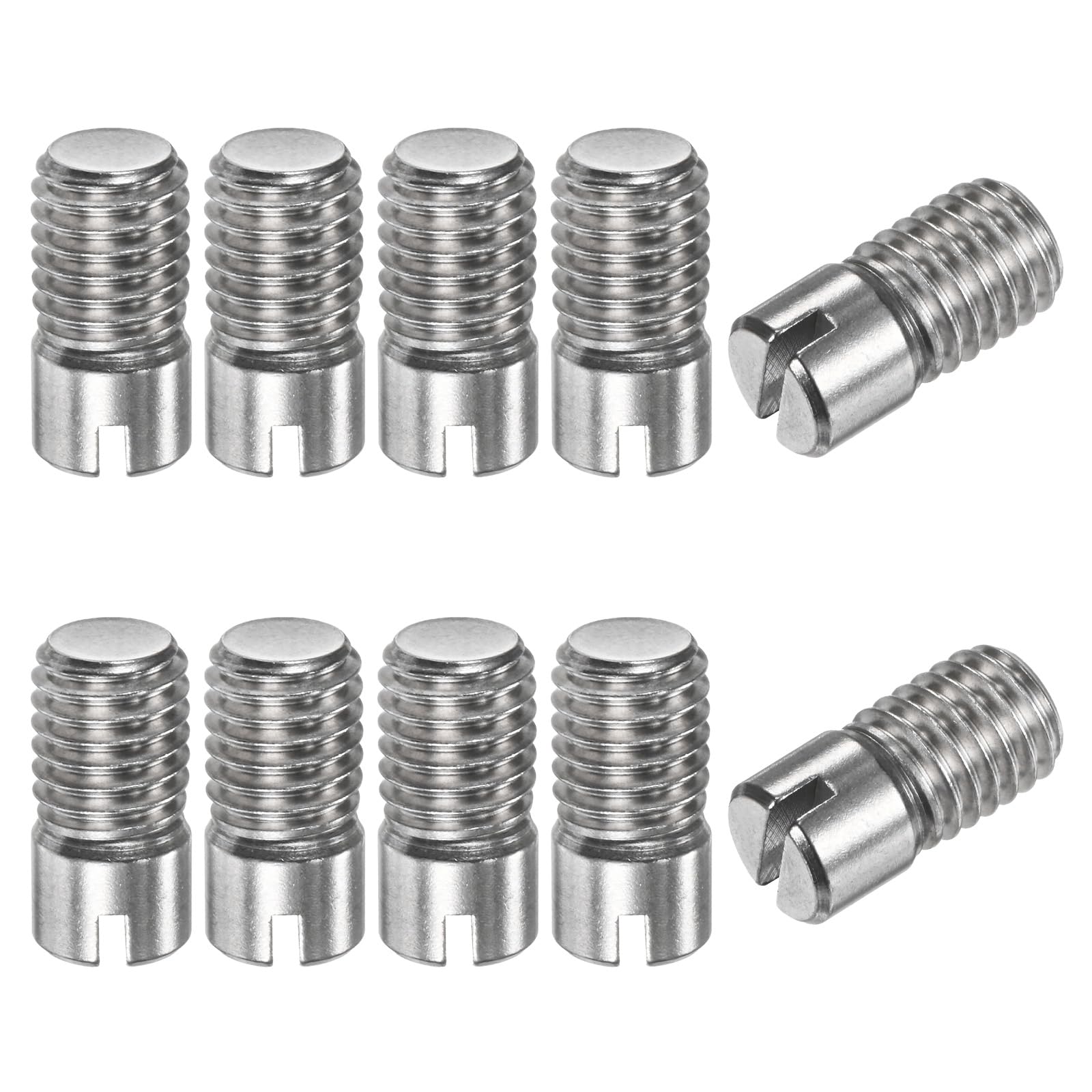 M METERXITY 10-Pack M10 x 20mm Slotted Cylindrical Pin Dowel