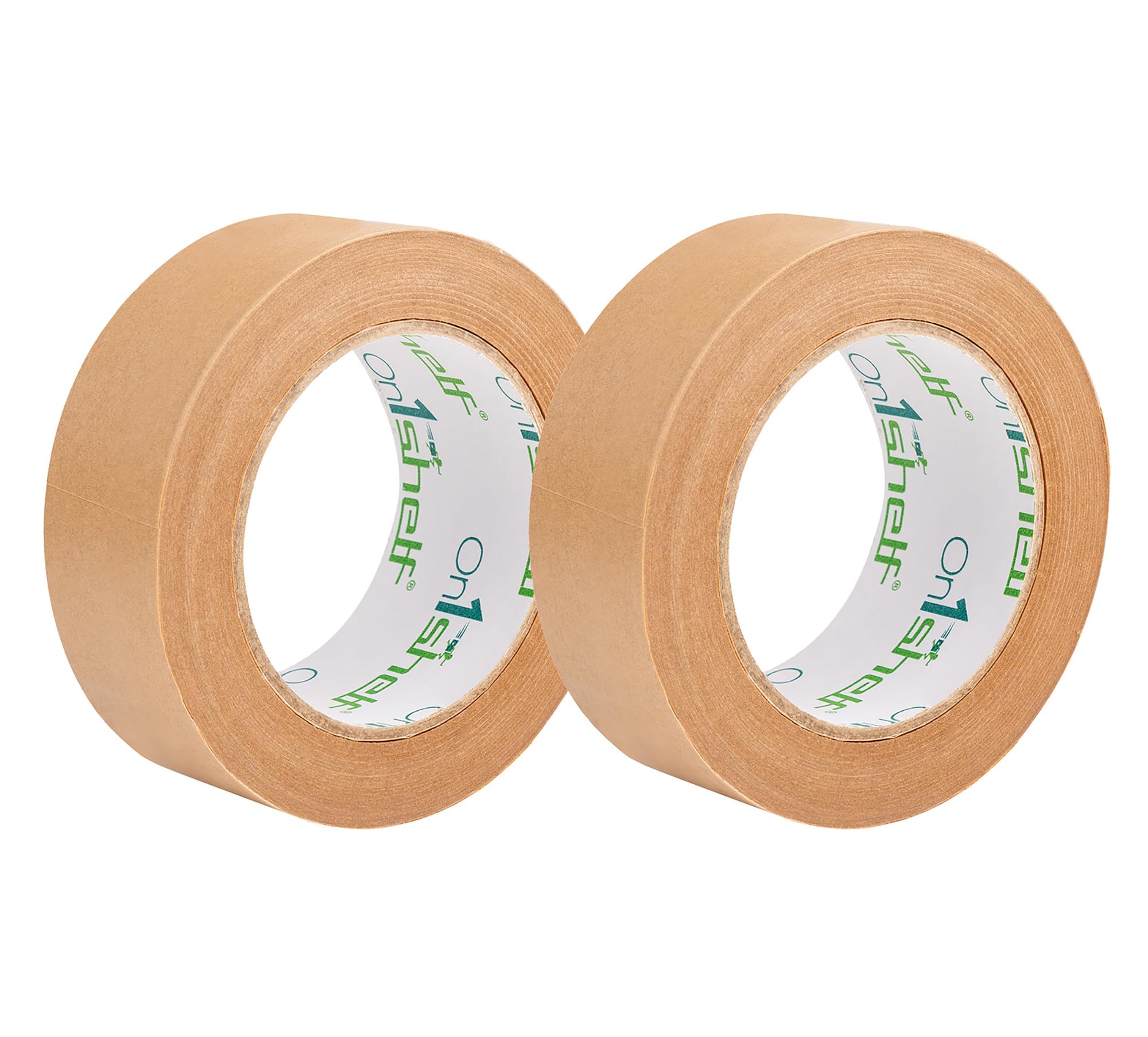 On1shelf® Eco-Friendly Biodegradable Kraft Carton Sealing Tape - 50m Long, Brown, 36mm