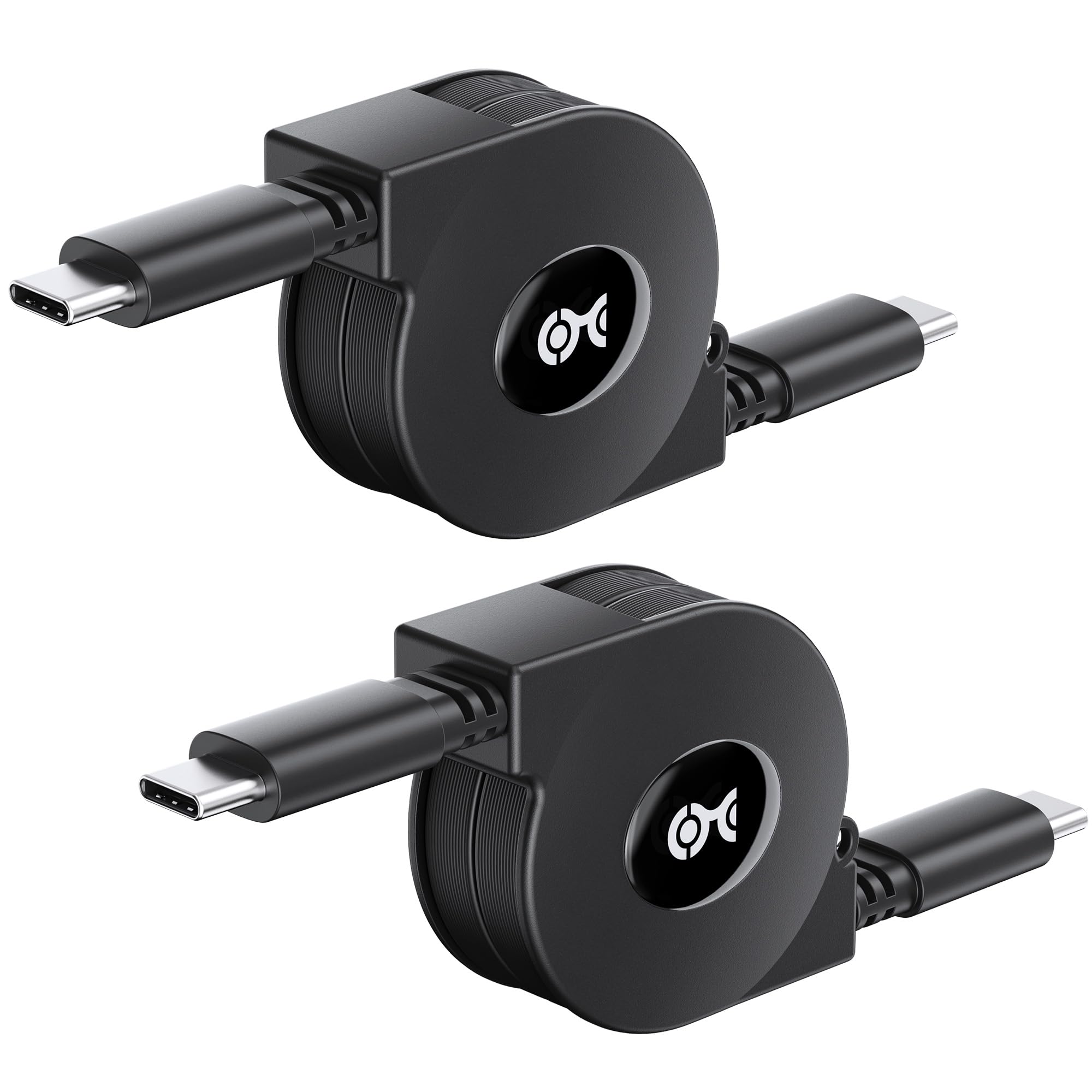 Cable Matters Retractable USB C Cable 3.3 ft, Up to [60W Charging, 480Mbps Data Transfer] Compatible with Apple CarPlay, Android Auto, USB C Charger