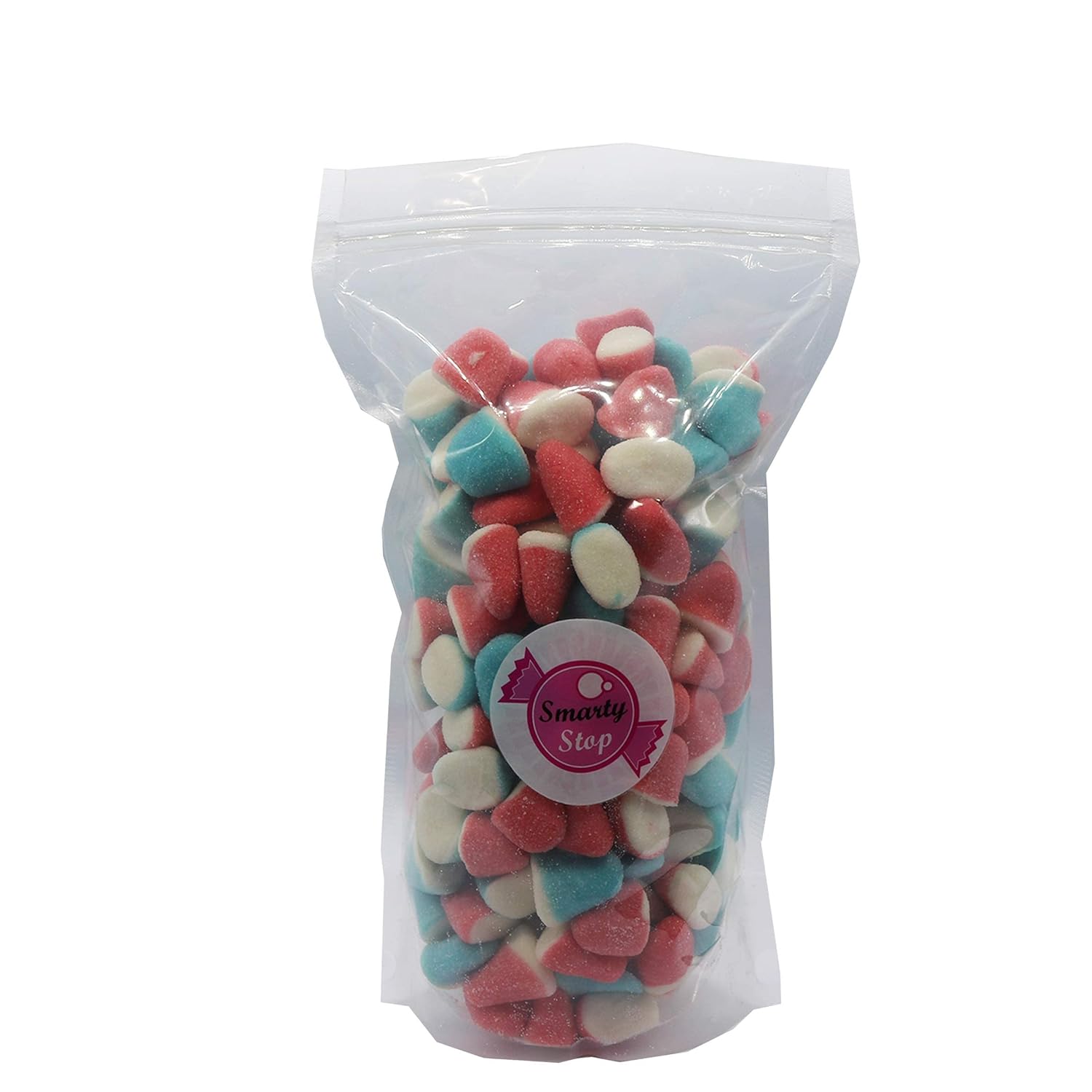 Smarty Stop Gummy Bites/Fruit flavored Gummy (American Patriotic, Strawberry & Raspberry, 2 Pound (Pack of 1))