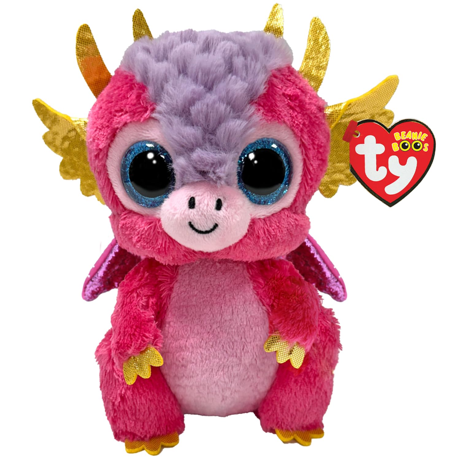 Ty Beanie Boo MIA El Dragón Rosa - 15.2 cm