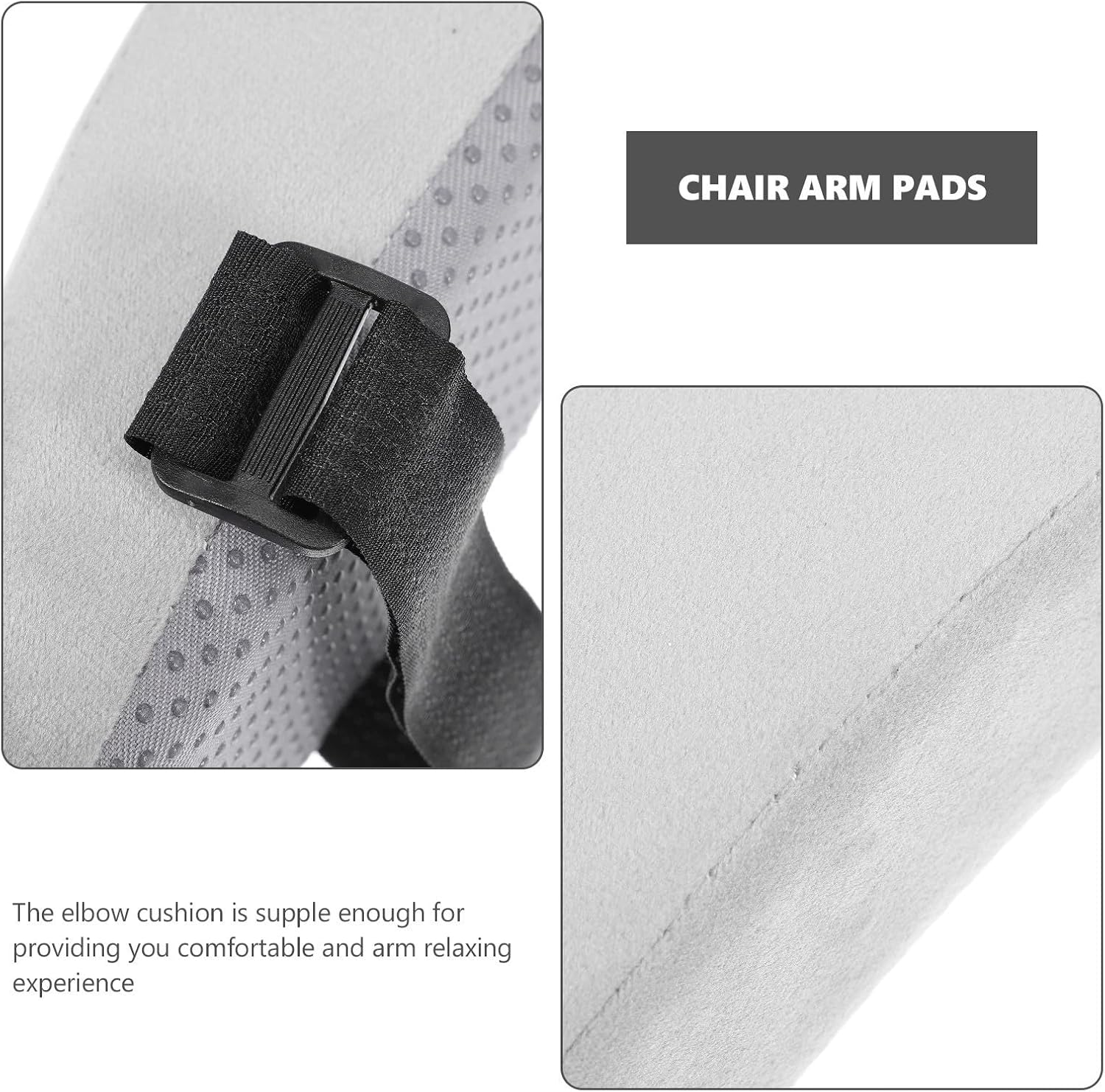 Ergonomic Office Chair Armrest Pads with Elastic Bands, Sponge