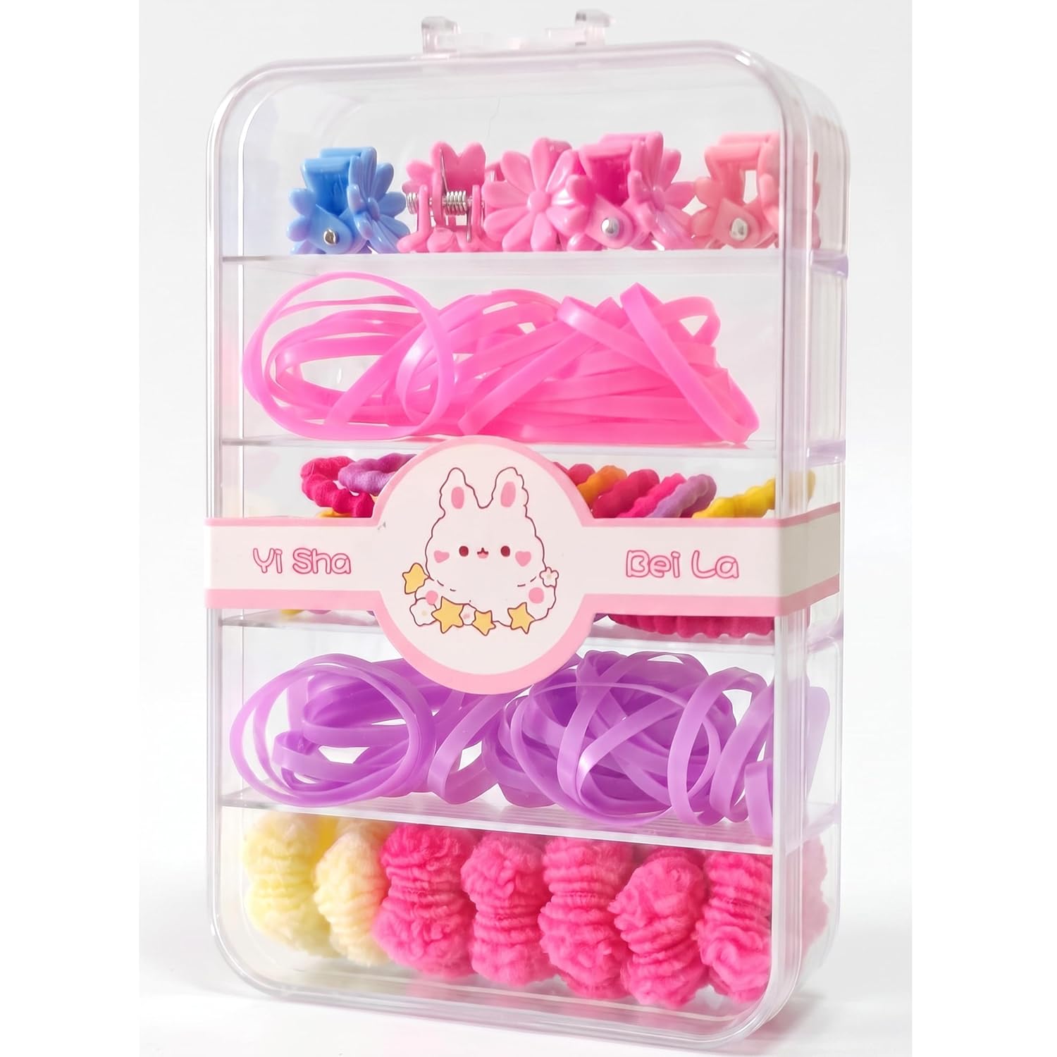 Presilha Cabelo Infantil Xuxinha 60 Peças, Elástico de Cabelo Infantil, Mini Prendedor. São Perfeitos para Deixar o Penteado das Crianças Ainda Mais Divertidos e Coloridos….