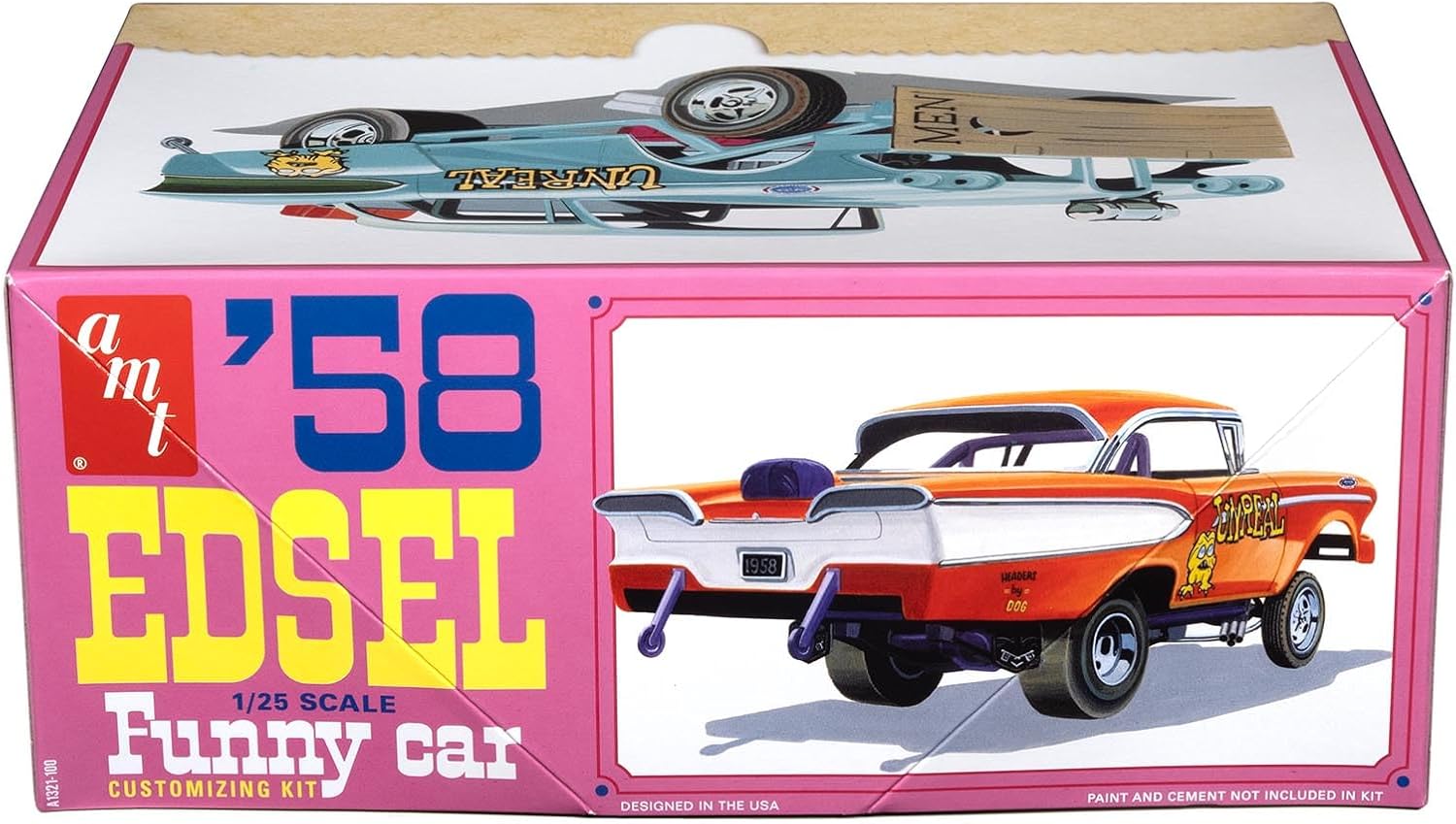 AMT 1958 Edsel AWB Funny Car Unreal 1:25 Scale Model Kit