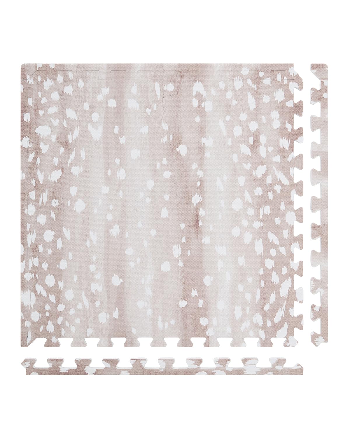 House of Noa Baby Play Mat – 4x6 Fawn Brown – Set of 8 Tiles – Cushioned EVA Foam Play Mat for Floor, Soft Interlocking Baby Crawling Mats for Hard Floors