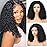 FIRIEYA 220 Density Curly Bob Wig Human Hair 13x4 HD Lace Front Wigs Human Hair Pre Plucked Deep Curly Glueless Short Bob Wigs for Women 14 Inch