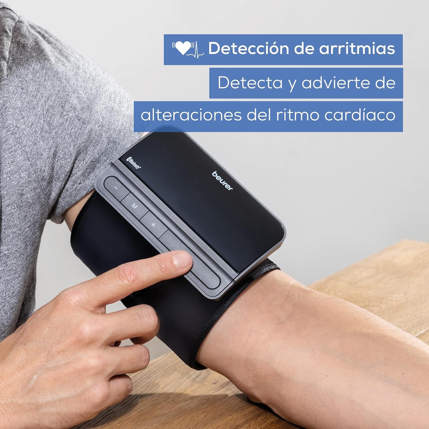 Beurer BM 81 easyLock tensiómetro de brazo, validado clínicamente, brazalete con cierre giratorio, medición rápida, app Apple Health