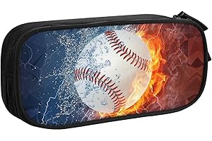 Baseball Pencil Case for Boys: Cool Zipper Pouch Desk Organizer