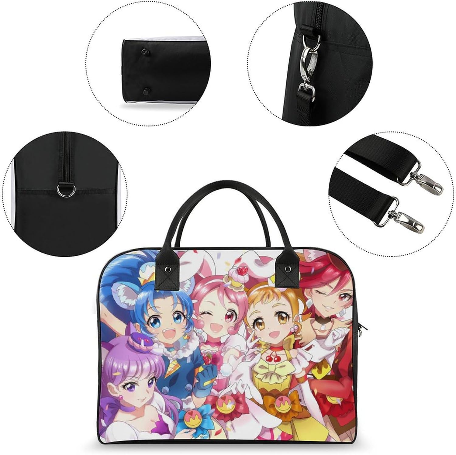 [Tavinesd] プリキュア ハンドバッグ メンズハンドバッグショッピングバッグエコバッグ 耐久性のあるショルダーコンビニエンス