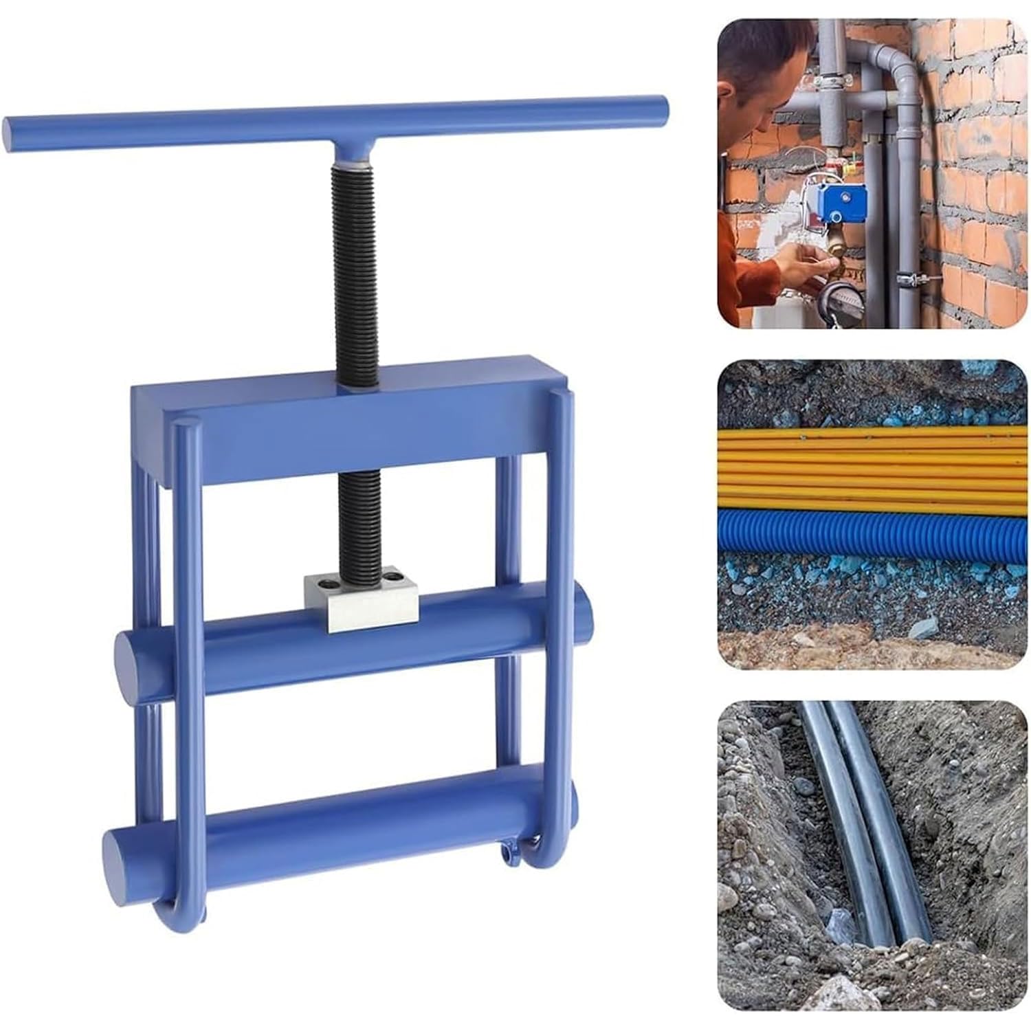 JOSBY Herramienta Manual para Apretar Tuberías, Herramientas para Reparar Cortes De Gas Y Agua, Abrazadera De Reparación De Plomería De Emergencia, Duradera Y Fácil De Usar, para Abrazadera De Cierre