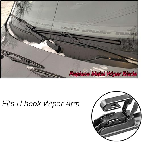 Miniatura 4 de Para Nissan Murano Z52 MK3 2014-2023, limpiaparabrisas delantero LHD para parabrisas de ventanas, cepillos de lluvia de automóviles de 26 pulgadas +