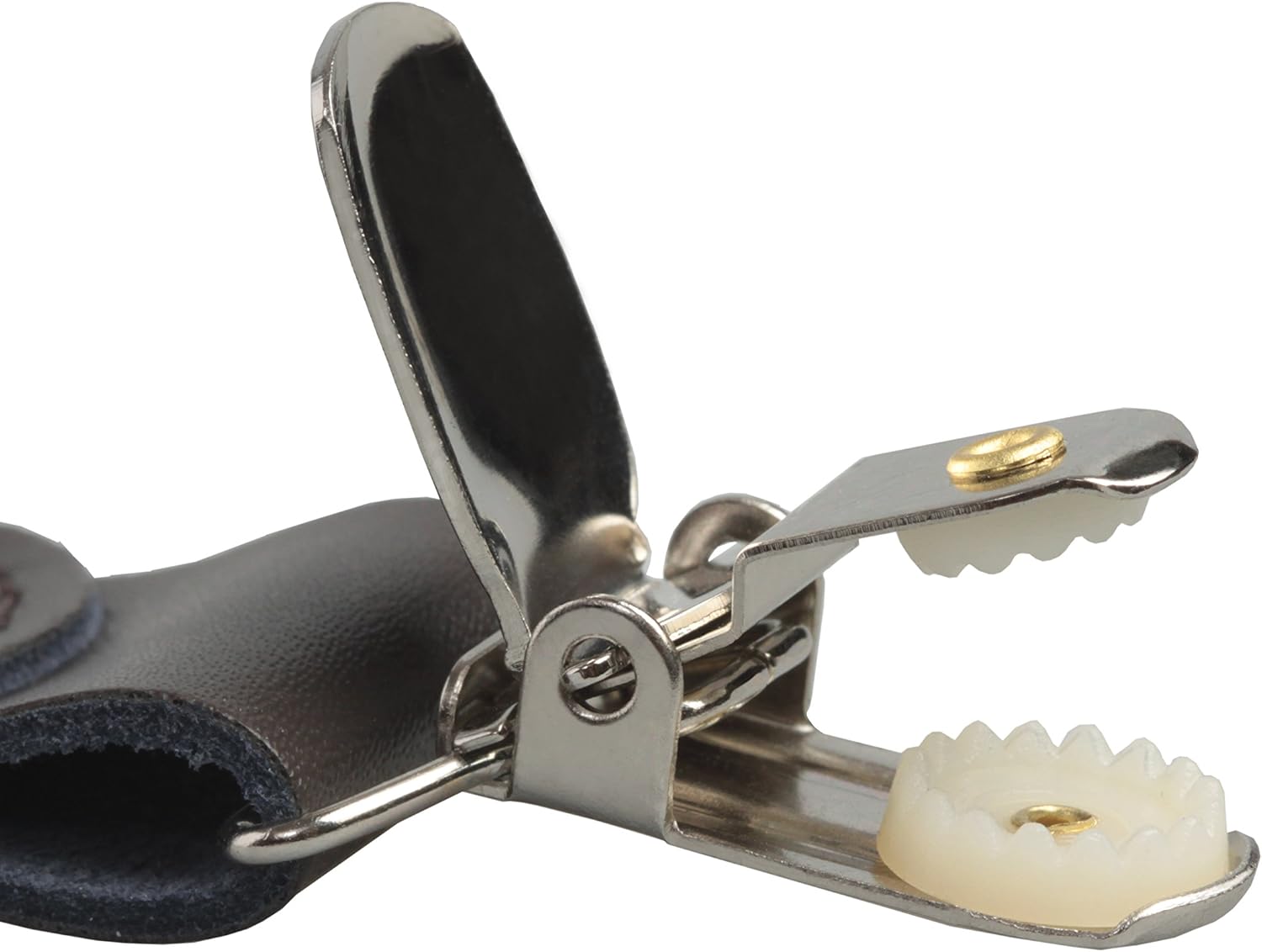 HOLD'EM Suspender for Men Made in USA Y-Back Leather Crosspatch Clip on tuxedo suspenders