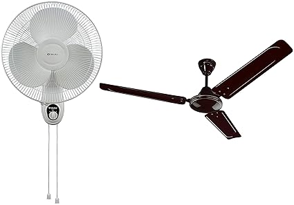 Bajaj Esteem 400 mm Double String Wall Fan (White) Frore 1200 mm Ceiling Fan (Brown)
