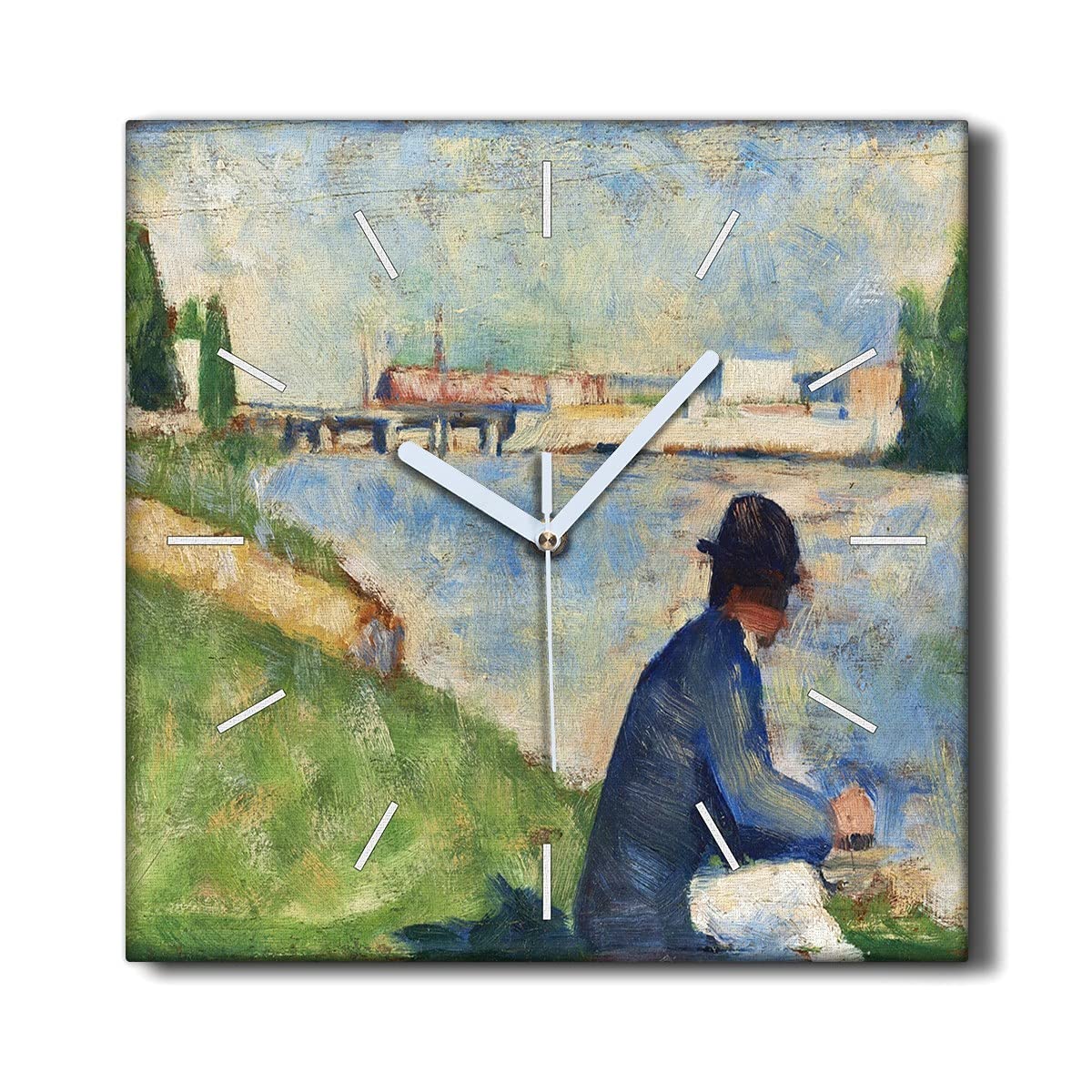 Horloge sur Toile sans bruit pour en finir avec le tic-tac dans le salon