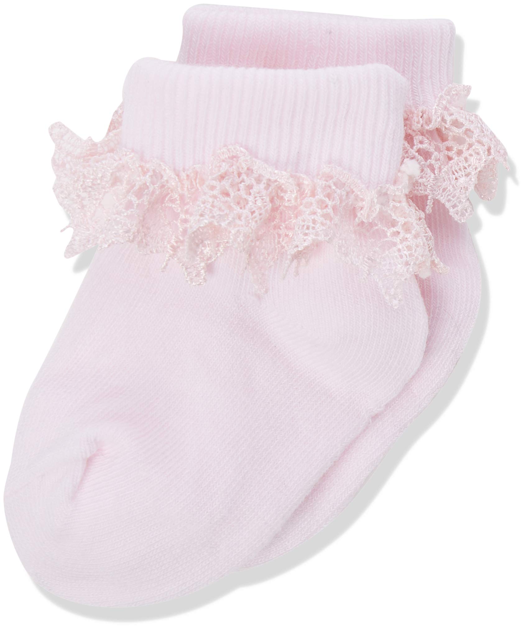 Country Kids Girls Pink (Pink N/A) 'S 355 Butterfly Lace Sock Pink 9-12 Plain Socks, One Size (Manufacturer Size: 9-12)
