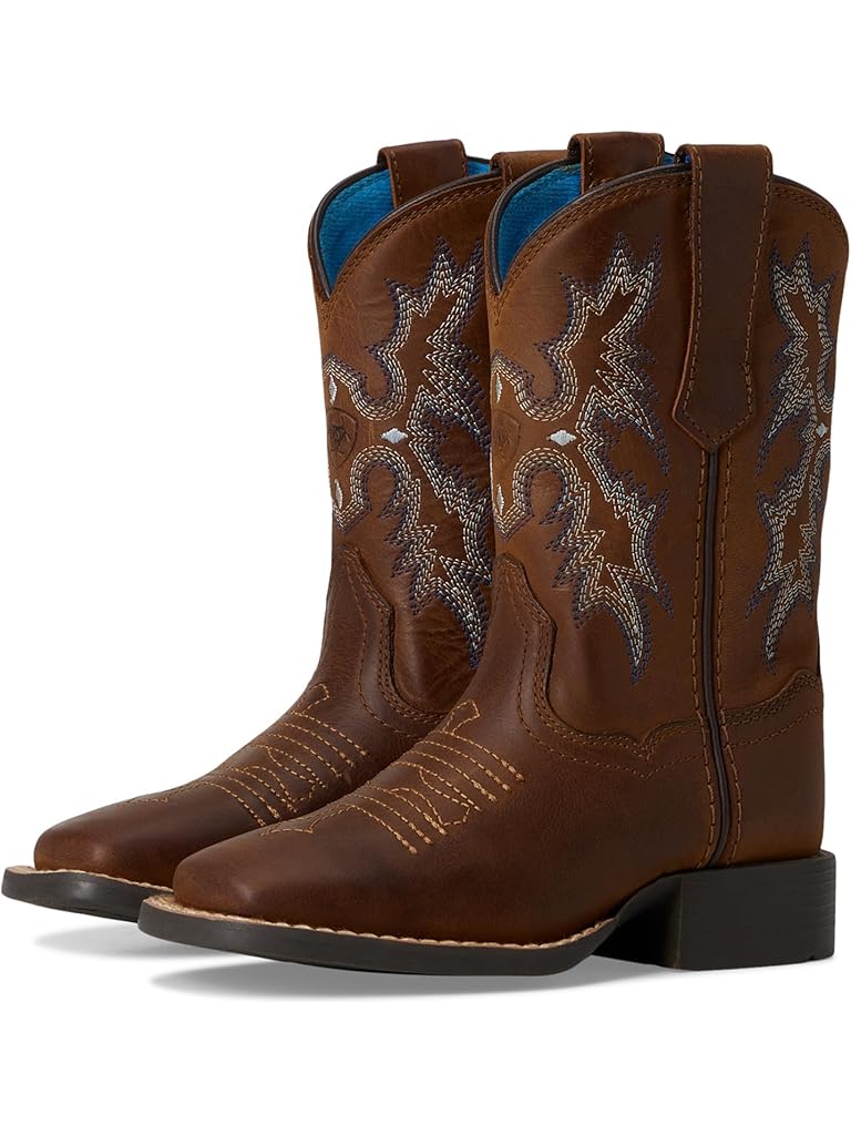 Brown Ariat Tombstone Medium Square Toe Western Boots (Toddler/Little Kid/Big Kid)