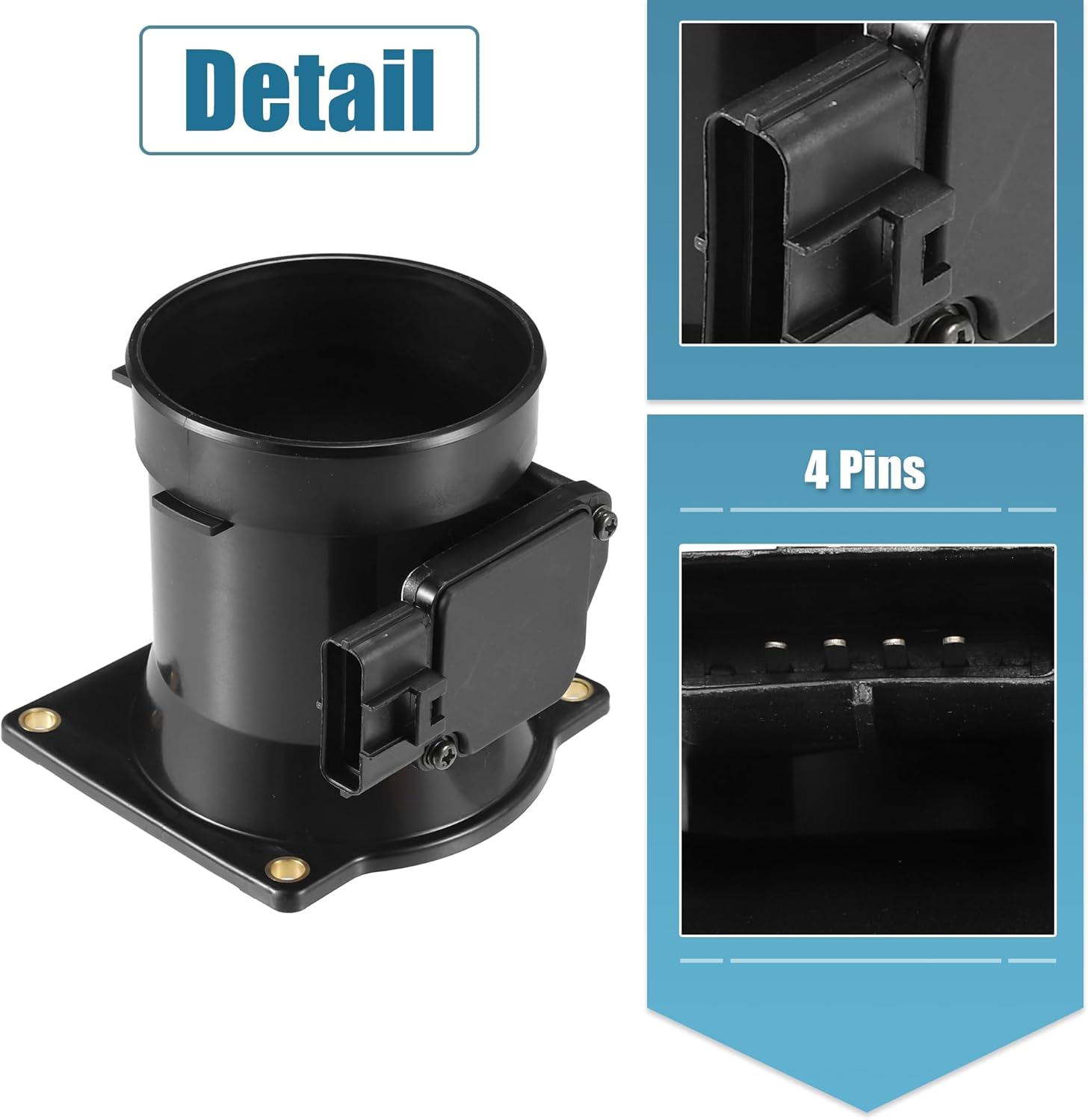 uxcell Car Mass Airflow Sensor No.F8DZ12B579BA for Ford Expedition 1999-2002 V8 4.6L for Ford Expedition 1999-2002 V8 5.4L for Ford F-150 1999-2002 V8 4.6L
