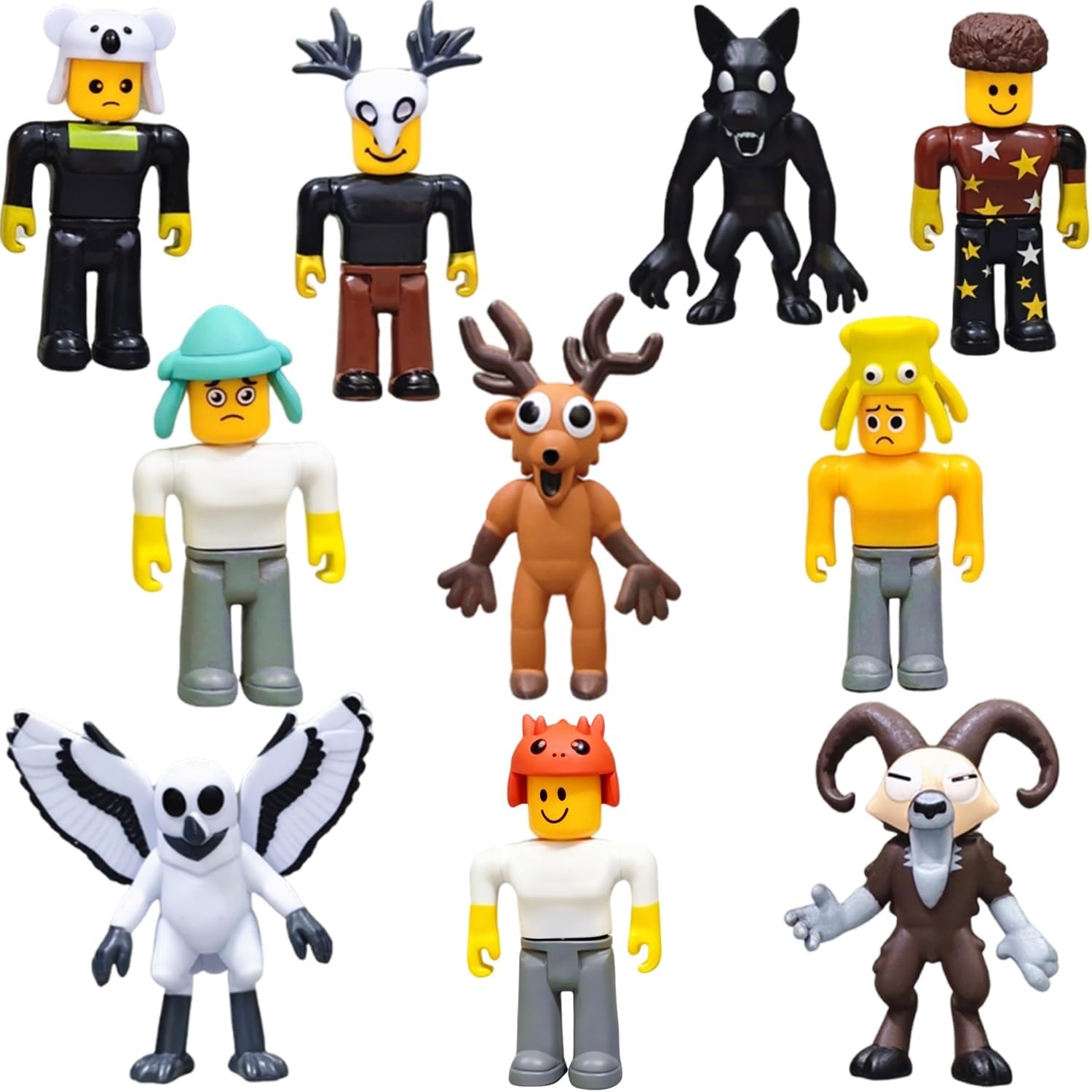 MXZWOC 10PCS 99 nächte im Wald Actionfiguren, 8,5 cm große F