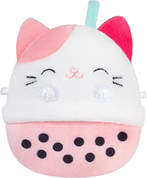 Squishmallows Original Micromallows Plush 5-Pack - Lavender Bear, Dragonfruit Fox, Calico Cat Boba Tea, Tapir, Alpaca