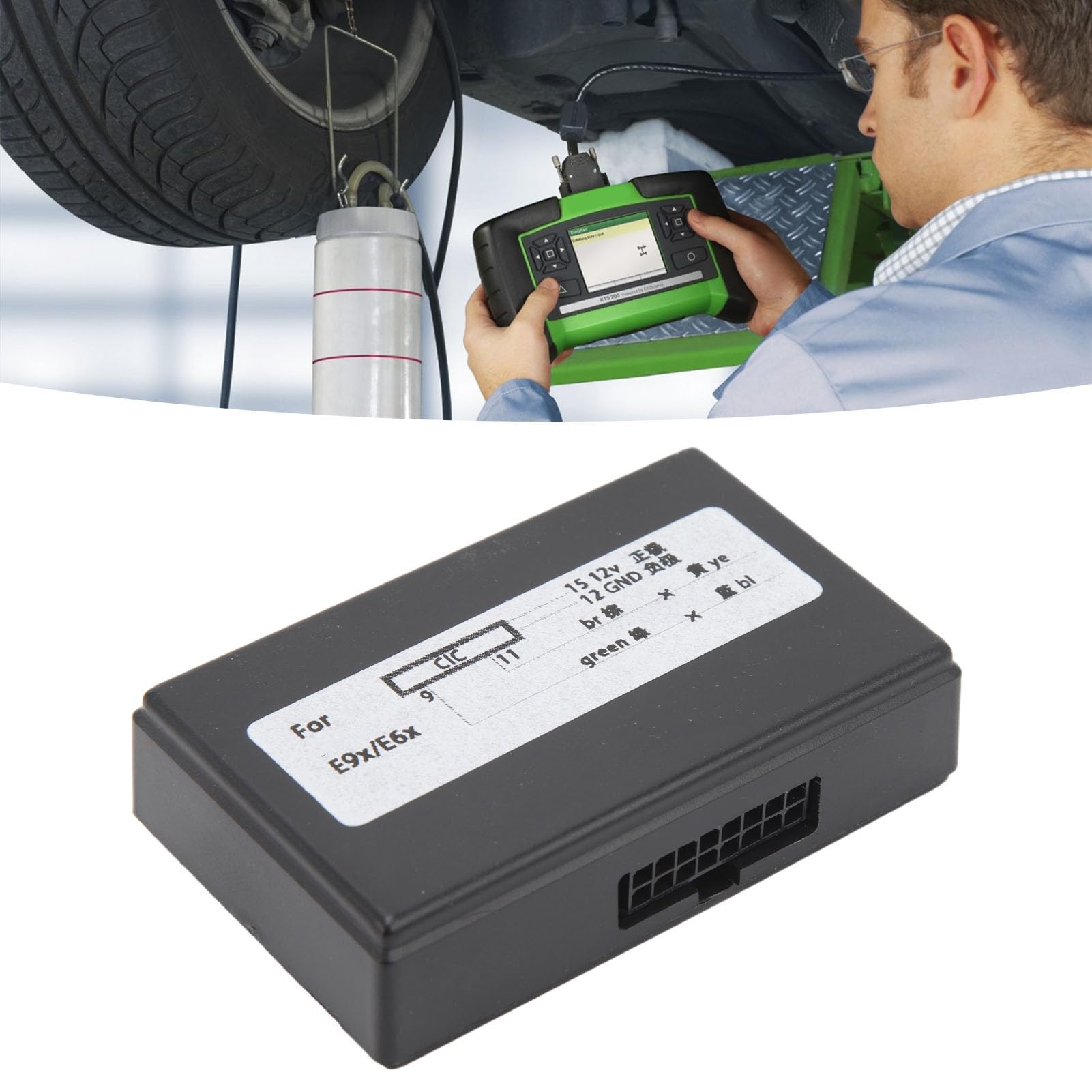 Aramox Adattatore Retrofit CIC Emulatore Supporto Video in Movimento Navigazione Attivazione Controllo Vocale per E90 E60 E9X E6X E8x Migliora l'esperienza Multimediale della Tua Auto