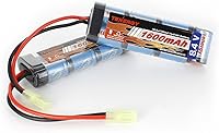 Vista 7 de Tenergy Batería plana de 8.4V NiMH w/Mini Tamiya conector de alta capacidad 1600mAh batería