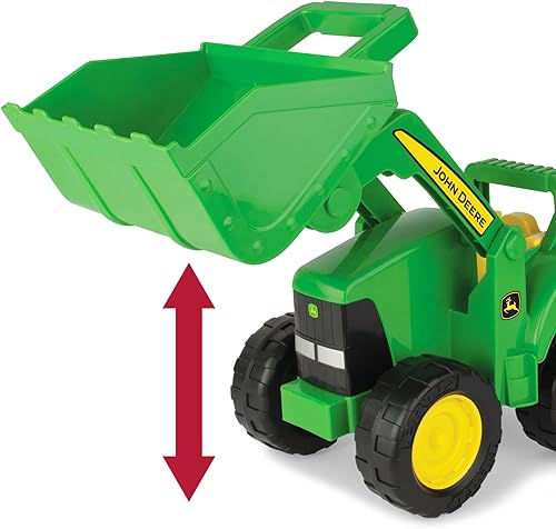 Miniatura 3 de TOMY Big Scoop John Deere - Juguete de tractor con cargador – Juguetes de tractor John Deere con licencia oficial – 15 pulgadas – Juguetes de arena
