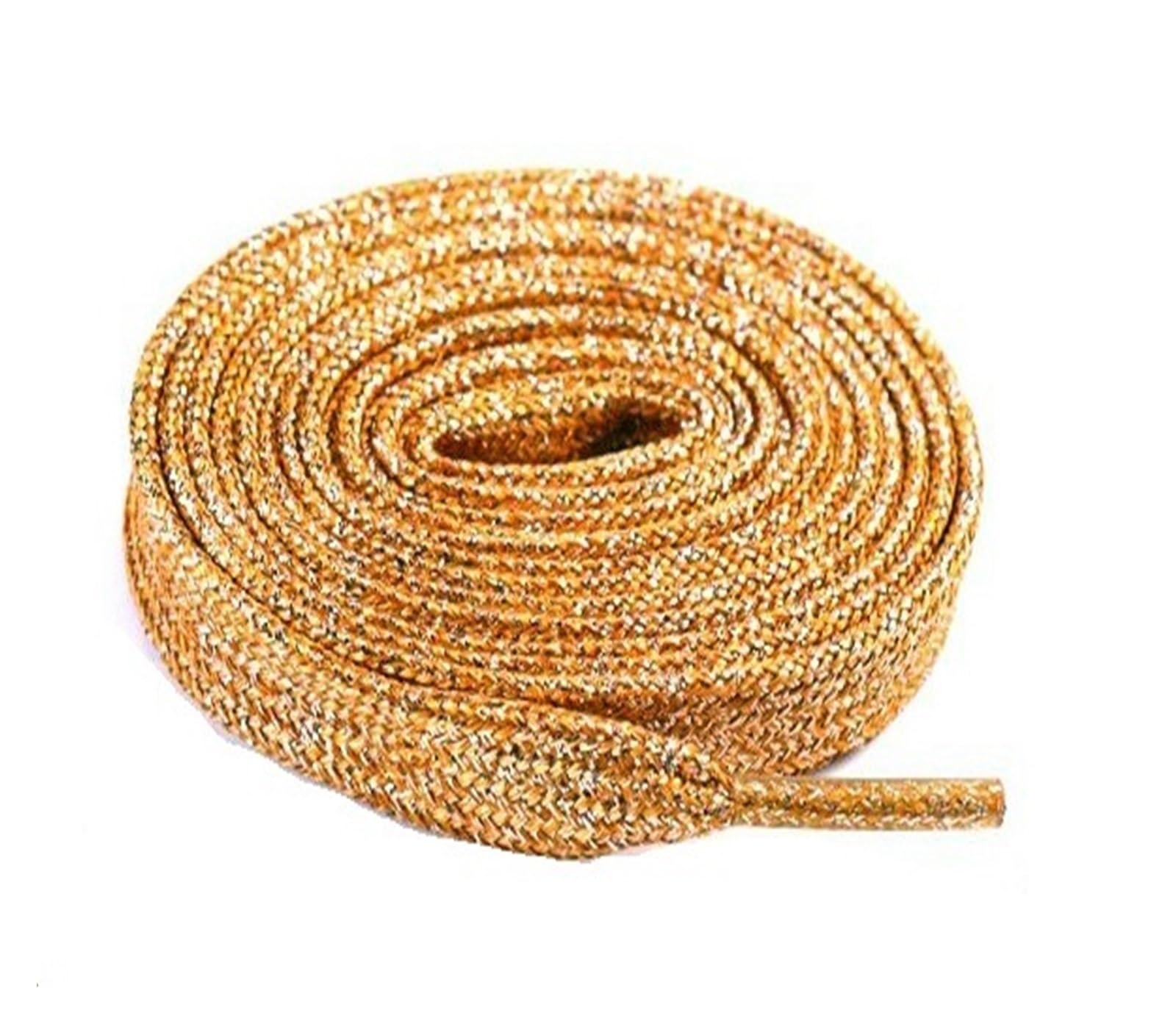 GPDNBIEU Shoelaces, Colorful Shoelaces Metallic Shiny Gold Shoelace Silver Flat Shoe Laces Running(Orange,160cm)