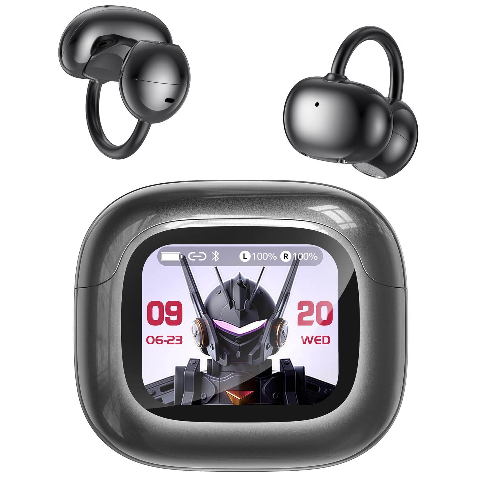 NE32 KI Übersetzer Kopfhörer mit LCD, 3-in-1 Übersetzungskopfhörer, 150 Sprachen, 9 Übersetzungsmodi, HiFi-Sound, ENC, 48H Bluetooth 6.0