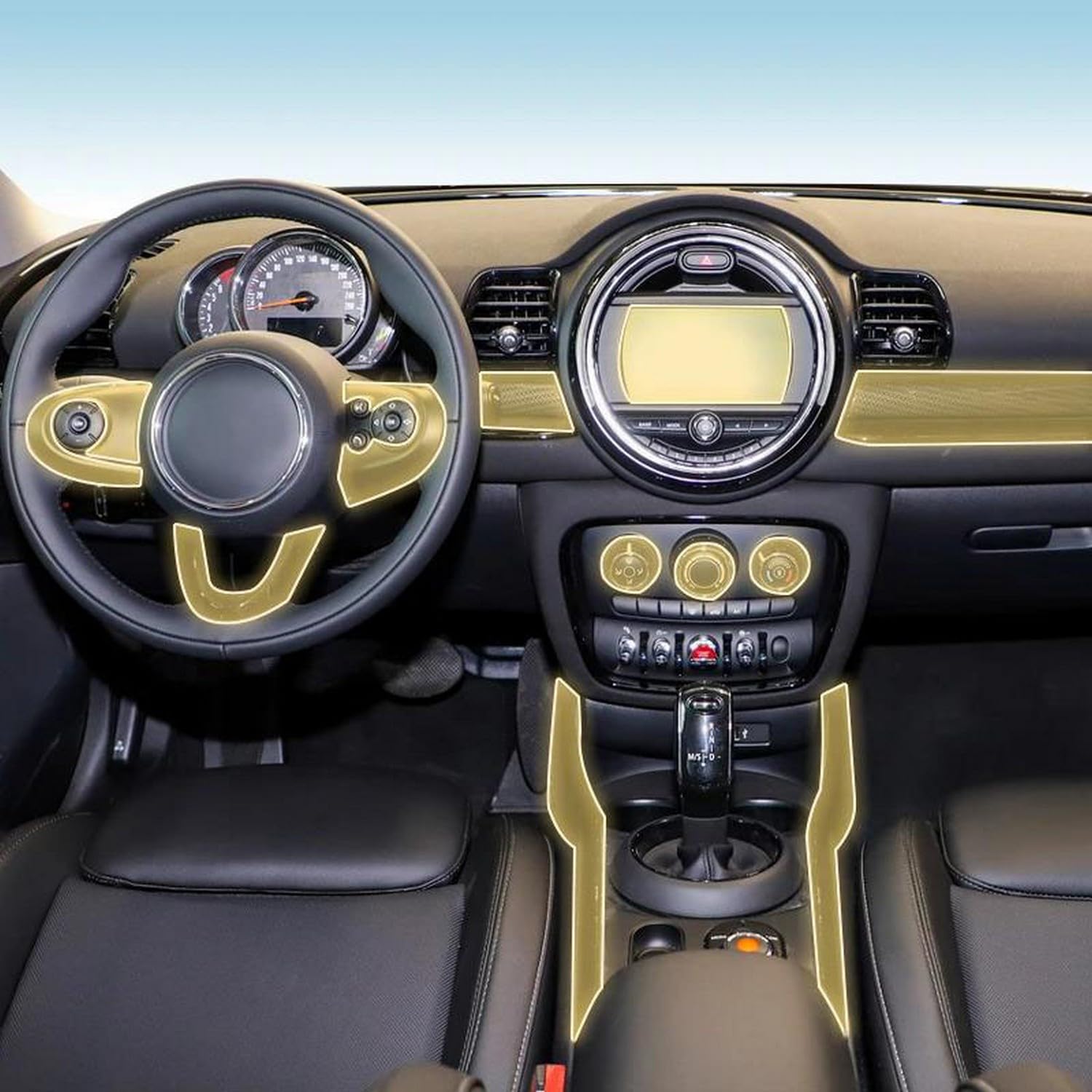 PPF Mini Clubman 2018-2023 film protection tpu intérieur luxe