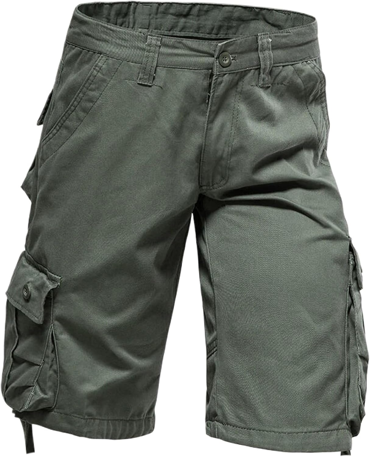 Summer Baggy Large Pocket Overalls Jogging Sports Casual Cotton Shorts