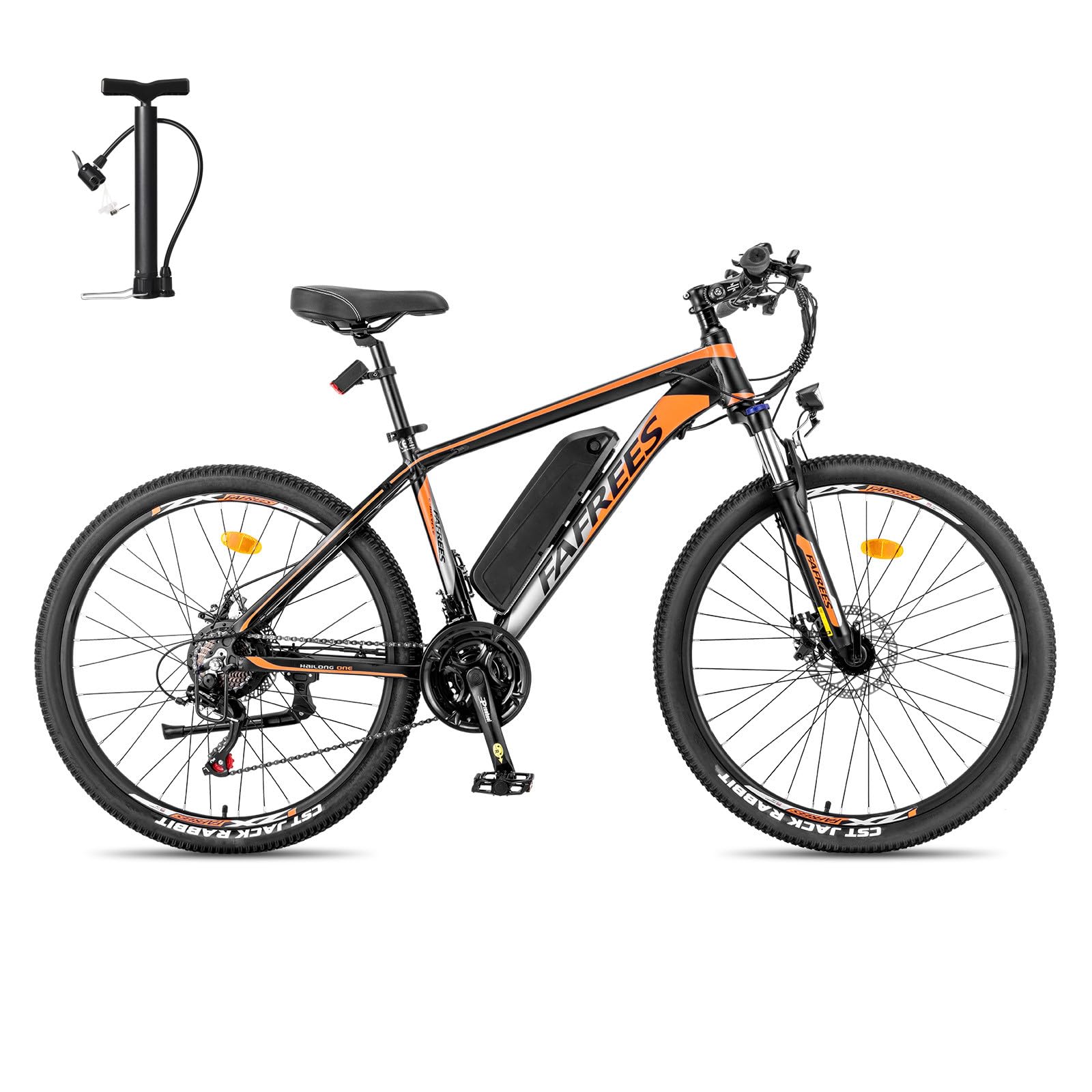 Fafrees Bici Elettrica, 26" Bicicletta Elettrica Uomo, 21 Velocità Mountain Bike Elettrica, 250W Motore 36V 13Ah Ebike da Città Donna, Pedalata Assistita 100KM MTB, Hailong Upgrade 2024