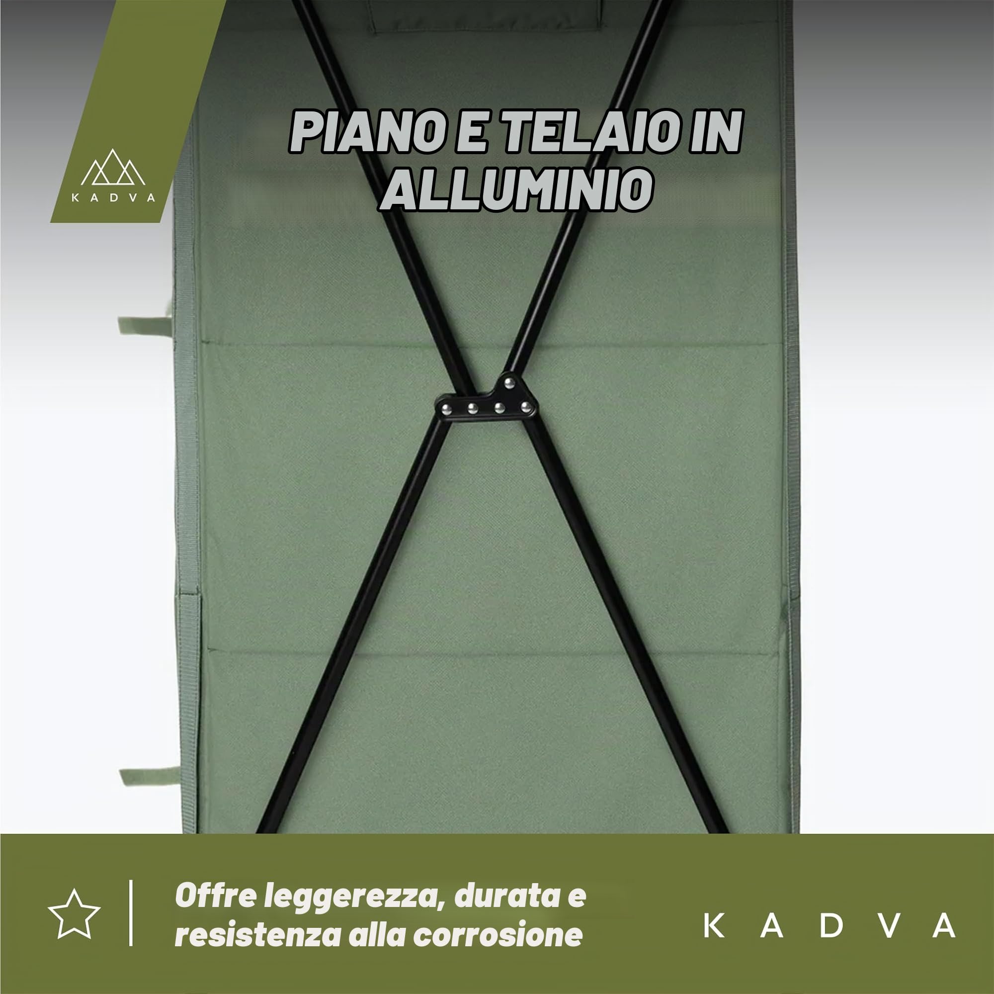 KADVA Mobile da Campeggio CAMPShelf 24 Dimensioni 66,5x90x139 cm Credenza da Campeggio Realizzato in Materiali Durevoli Costruzione Leggera e Stabile Facile da Montare e Trasportare