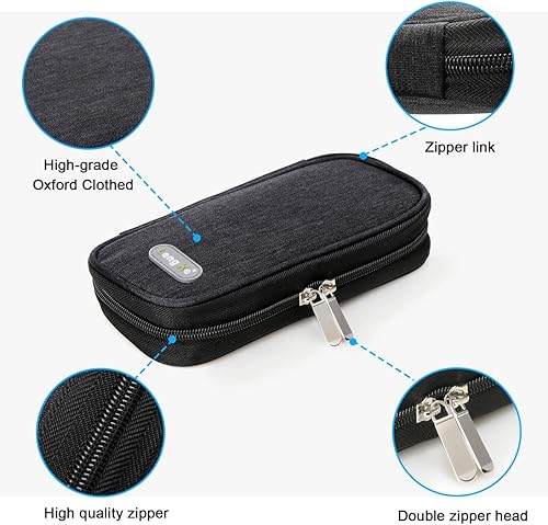 Miniatura 3 de YOUSHARES Estuche de viaje para enfriador de insulina, organizador con aislamiento para diabéticos, bolsa de refrigeración portátil para aislamiento