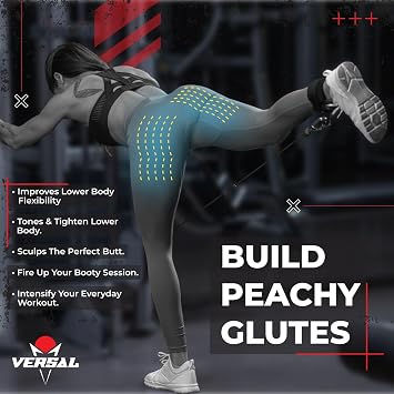 VERSAL Ankle Straps for Cable Machines Multi-Gym Attachment, Ankle Cuff Women Men 7mm Padded Weight Lifting Ankle Strap for Kickbacks, Glute Workouts, Leg Extensions, Hip Abductors