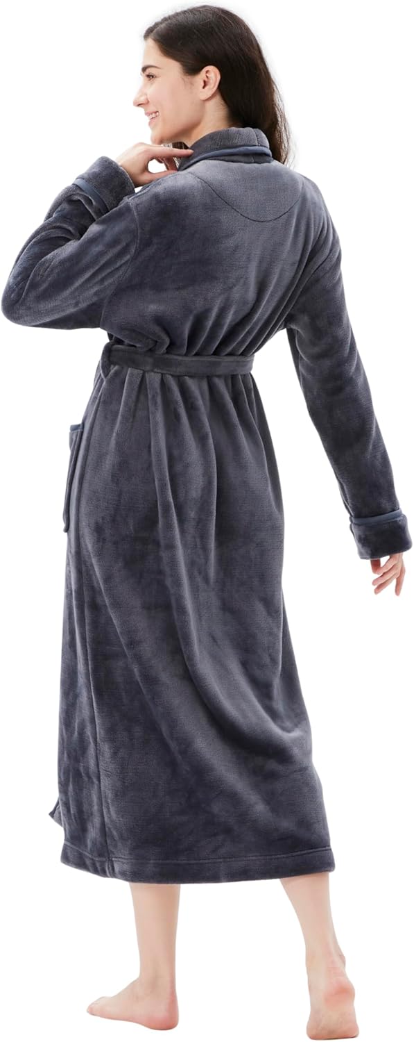 COOVA Premium Robe for Women – Plush Soft Robe, Fluffy, Warm, Long Fleece Bathrobe - Image 3