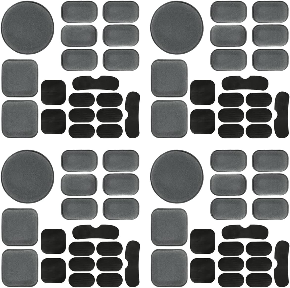 AOUTACC Universal Airsoft Helmet Pads, Soft Helmet Replacement Foam Padding Kits Accessories Mats for Fast-Style/Mich/ACH/PASGT Helmet