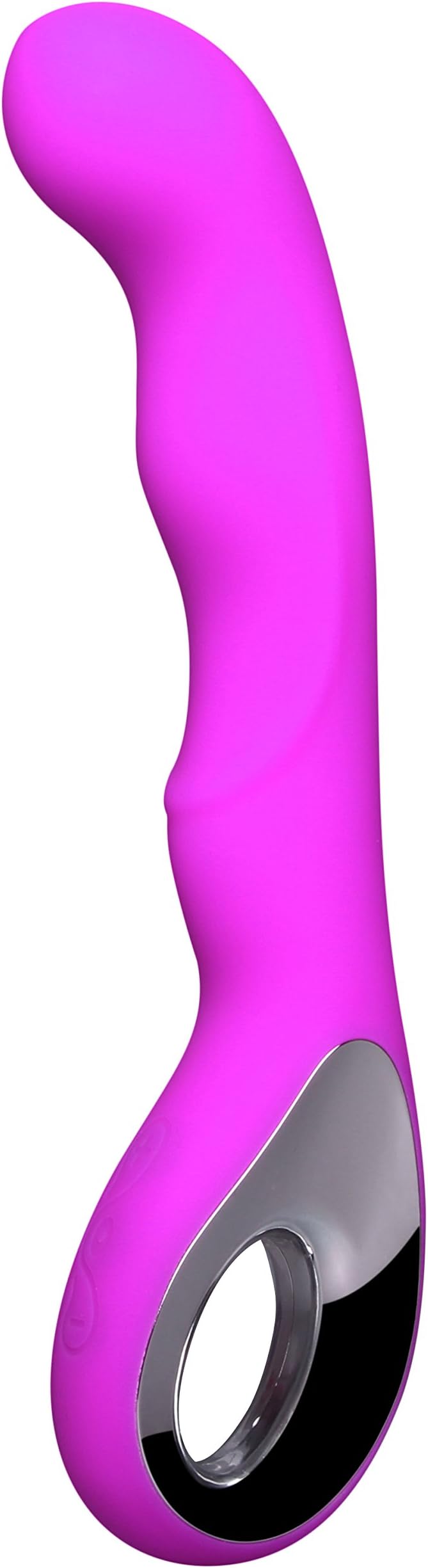 HiFine® Handheld Electric 35 Vibrating Modes Wand Massager, USB Rechargeable Waterproof G-spot Stimulator Vibrator for Women Wave Shape (Purple)