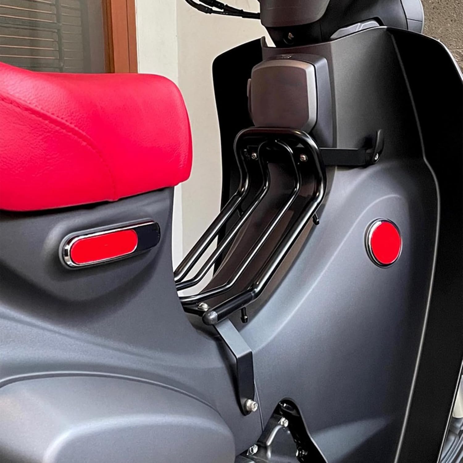 Motorcycle Luggage Rack Compatible with Honda Super Cub C125 2018-2025 (JA48/JA58/JA71) - Black Motorcycle Center Luggage Rack Cub C125 Accessories