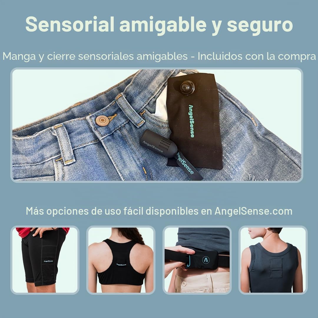 AngelSense Rastreador GPS personal para niños, adolescentes, autismo, necesidades especiales, ancianos, demencia - Altavoz de respuesta automática de 2 vías y botón SOS - Seguimiento de autobús