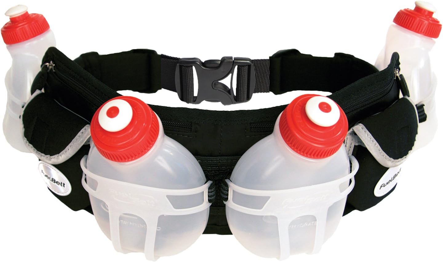 FuelBelt Trail Runner 4 Bottle Belt, Black
